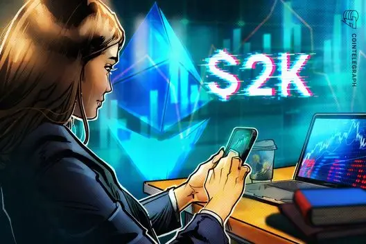 Zona de demanda significativa abaixo de US$ 2 mil sinaliza futuro do preço do Ether