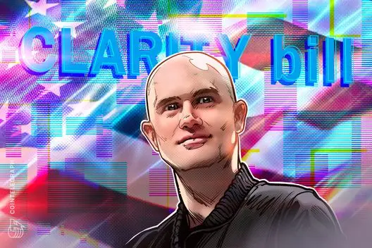 CEO da Coinbase, Brian Armstrong, apoia o CLARITY Act antes da votação de quinta-feira
