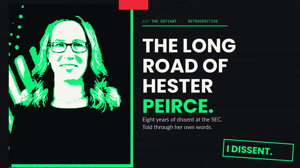 Hester Peirce Deixa SEC Após Década e Critica Regulação Cripto