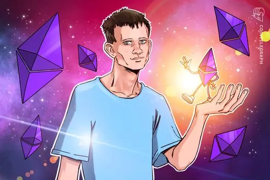Vitalik Buterin vende $6,6 milhões em ETH após anunciar retiradas planejadas
