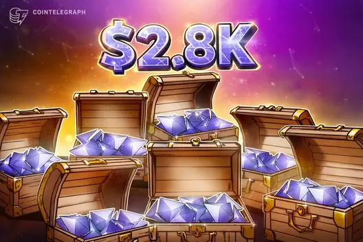 Dados de acumulação de Ether preveem alta a $2.800, mas há uma armadilha